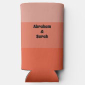 Rafraîchisseur Pour Canette Slim Simple Terracotta Terre Tons Ombre Mariage Faveurs (Verso)