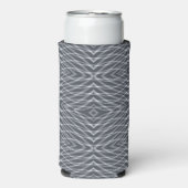 Rafraîchisseur Pour Canette Slim Sine Wave Pulse Signal moderne Art Abstrait Design (Seltzer Recto)