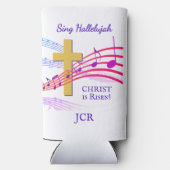 Rafraîchisseur Pour Canette Slim SING HALLELUJAH CHRIST IS RISEN Easter (Verso)