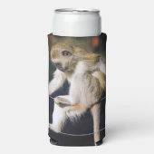 Rafraîchisseur Pour Canette Slim Singe idiot (Seltzer Recto)