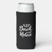 Rafraîchisseur Pour Canette Slim Sip Back and Relax Black Slim (Seltzer Recto)