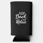Rafraîchisseur Pour Canette Slim Sip Back and Relax Black Slim (Verso)
