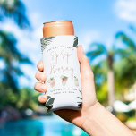 Rafraîchisseur Pour Canette Slim Sip Sip Hooray Personnalisé Bachelorette Party<br><div class="desc">Commencez la fête avec ces refroidisseurs minces qui sont faciles à personnaliser pour votre soirée de bachelorette, de nuit, ou le week-end des filles! Le design présente de délicates aquarelles illustrant des feuilles botaniques, des monstères, des cocktails et des fruits dans une palette de couleurs douces de rose pâle, pêche,...</div>