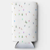 Rafraîchisseur Pour Canette Slim Ski alpin d'hiver Ski Ski Ski Motif (Recto)