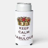 Rafraîchisseur Pour Canette Slim SlipperyJoe's garder calme fabuleux couronne spect (Seltzer Recto)