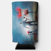 Rafraîchisseur Pour Canette Slim SlipperyJoe's Happy Halloween cadavres zombies peu (Recto)