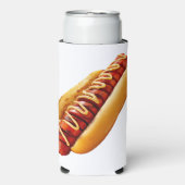 Rafraîchisseur Pour Canette Slim SlipperyJoe's hot dog niché doucement pain jaune v (Seltzer Recto)