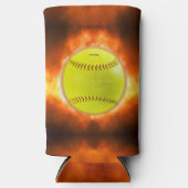 Rafraîchisseur Pour Canette Slim SlipperyJoe's jaune balle de feu de balle de feu r (Recto)