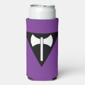 Rafraîchisseur Pour Canette Slim SlipperyJoe's Lesbian Pride flag Labrys ax triangl (Seltzer Verso)