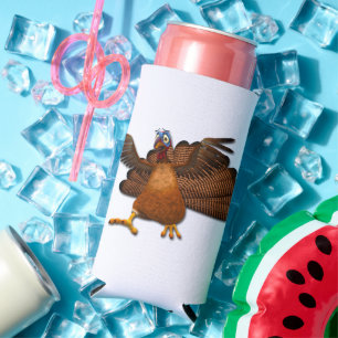 Rafraîchisseur Pour Canette Slim SlipperyJoe's Thanksgiving gobble de manière respo