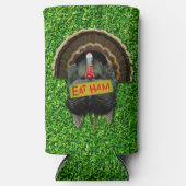 Rafraîchisseur Pour Canette Slim SlipperyJoe's Thanksgiving turkey grass manger du (Recto)