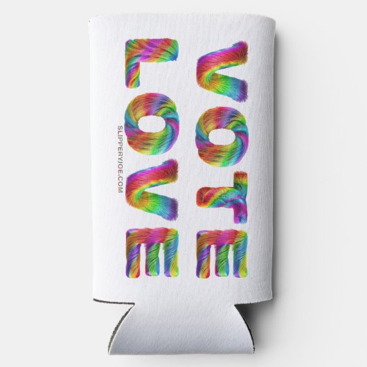 Rafraîchisseur Pour Canette Slim SlipperyJoe's vote amour égalité cadeaux gay pride (Verso)