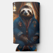 Rafraîchisseur Pour Canette Slim Sloth Dans Sa Veste À Boire, (Verso)