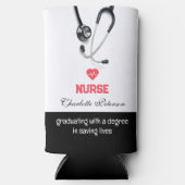 Rafraîchisseur Pour Canette Slim Soins infirmiers sur mesure moderne fête de gradua (Recto)