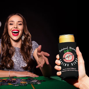 Rafraîchisseur Pour Canette Slim Soirée de Blackjack et de Poker au Holiday Vegas C