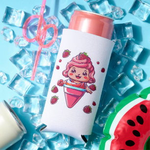 Rafraîchisseur Pour Canette Slim Sorbet framboise Kawaii
