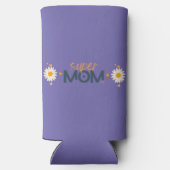 Rafraîchisseur Pour Canette Slim Super MOM Fleur (Verso)