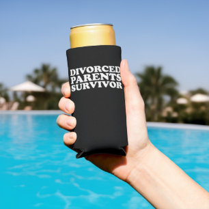Rafraîchisseur Pour Canette Slim Survivant Parents Divorcés Drôle