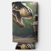 Rafraîchisseur Pour Canette Slim T-rex Faites Face À Vos Craintes, (Recto)