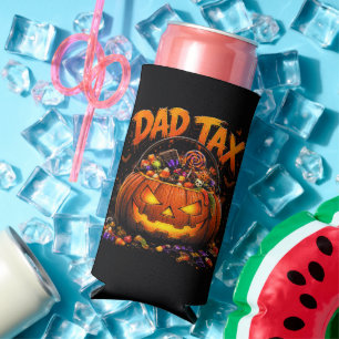 Rafraîchisseur Pour Canette Slim Taxe Papa Drôle Halloween Citrouille