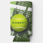 Rafraîchisseur Pour Canette Slim Tennis Design Seltzer Can Cooler (Recto)