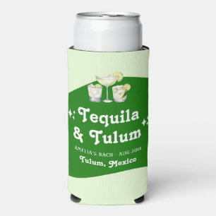 Rafraîchisseur Pour Canette Slim Tequila Citron Vert & Enterrement de Vie de Jeune 