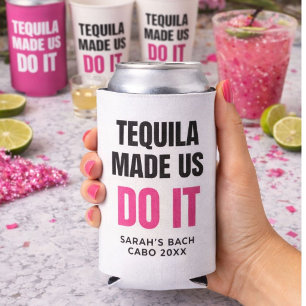 Rafraîchisseur Pour Canette Slim Tequila Made Us Do It   Équipe de choc pour mariag