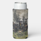 Rafraîchisseur Pour Canette Slim Terrier de chasse allemand (Jagdterrier) (Seltzer Verso)