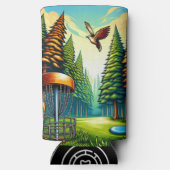 Rafraîchisseur Pour Canette Slim Thème Disc Golf et Aigle (Verso)