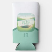 Rafraîchisseur Pour Canette Slim Thème Golf Par Tee Monogramme (Recto)