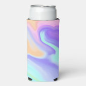 Rafraîchisseur Pour Canette Slim Tie Dye Swirl Pastel Super (Seltzer Recto)