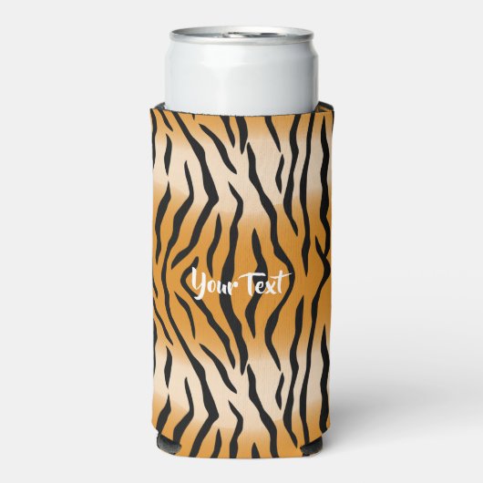 Rafraîchisseur Pour Canette Slim Tiger Stripes Motif Seltzer Can Cooler (Seltzer Recto)