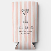 Rafraîchisseur Pour Canette Slim Tini Bit Ancienne fête d'anniversaire personnalisé (Recto)