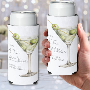 Rafraîchisseur Pour Canette Slim Tini Bit Older Martini Fête d'anniversaire