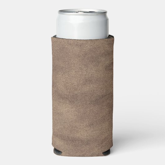 Rafraîchisseur Pour Canette Slim Tissu bleu cuir Tartan Crocodile peau (Seltzer Recto)