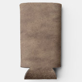 Rafraîchisseur Pour Canette Slim Tissu bleu cuir Tartan Crocodile peau (Verso)