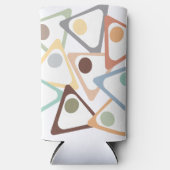 Rafraîchisseur Pour Canette Slim Triangles Pastel (Recto)