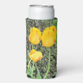 Rafraîchisseur Pour Canette Slim Trois Tulipes Jaunes / (Seltzer Recto)