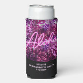 Rafraîchisseur Pour Canette Slim Tropical Disco Enterrement de Vie de Célibataire N (Seltzer Recto)