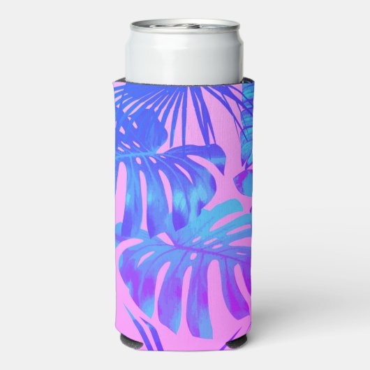 Rafraîchisseur Pour Canette Slim Tropical Starfish Beach Bachelorette Party (Seltzer Verso)