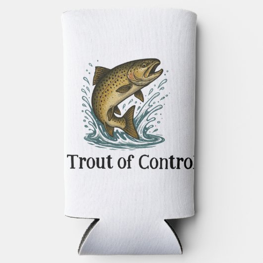 Rafraîchisseur Pour Canette Slim Trout of Control Grand Can Cooler (Recto)