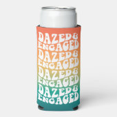 Rafraîchisseur Pour Canette Slim Typographie Rétro Désarçonné Engagé (Seltzer Recto)