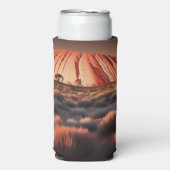 Rafraîchisseur Pour Canette Slim Uluru "Ayers Rock" Australia Oil Paint, (Seltzer Recto)