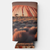 Rafraîchisseur Pour Canette Slim Uluru "Ayers Rock" Australia Oil Paint, (Verso)