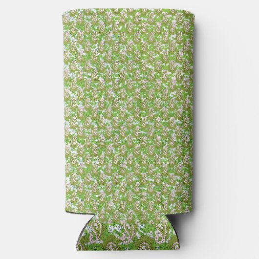 Rafraîchisseur Pour Canette Slim un arrière - plan blanc avec des points marron (Verso)