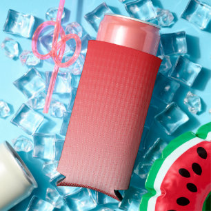 Rafraîchisseur Pour Canette Slim un arrière - plan rouge et blanc avec de petits ca