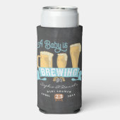 Rafraîchisseur Pour Canette Slim Un Bébé Brasse Le Baby shower Peut Rafraîchir (Seltzer Verso)