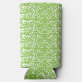 Rafraîchisseur Pour Canette Slim un fond abstrait vert et blanc (Verso)