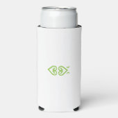 Rafraîchisseur Pour Canette Slim un logo vert et blanc au design stylisé (Seltzer Recto)
