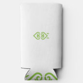 Rafraîchisseur Pour Canette Slim un logo vert et blanc au design stylisé (Verso)